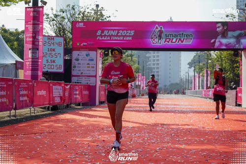 Race photo from Smartfren Run 2025 
