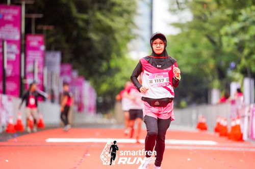 Race photo from Smartfren Run 2024