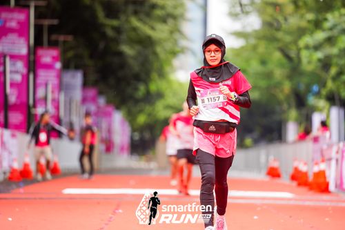 Race photo from Smartfren Run 2024