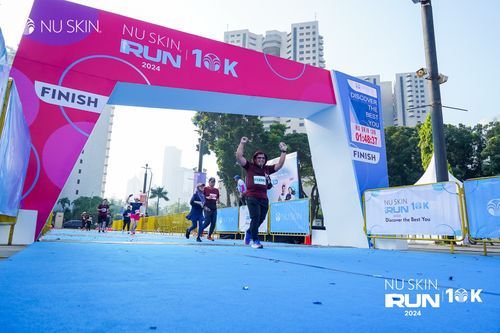 Race photo from Nu Skin Run 10K
