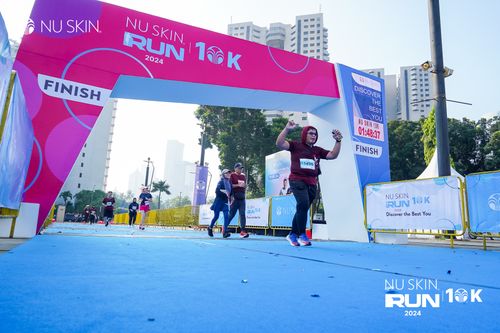 Race photo from Nu Skin Run 10K