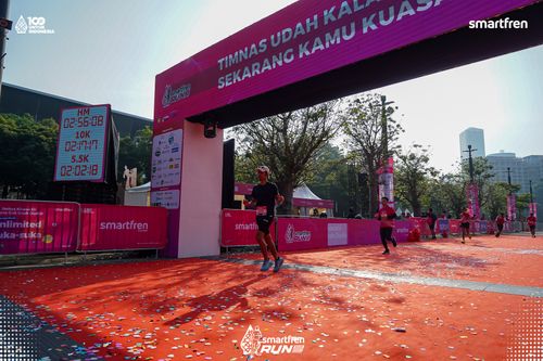 Race photo from Smartfren Run 2025 