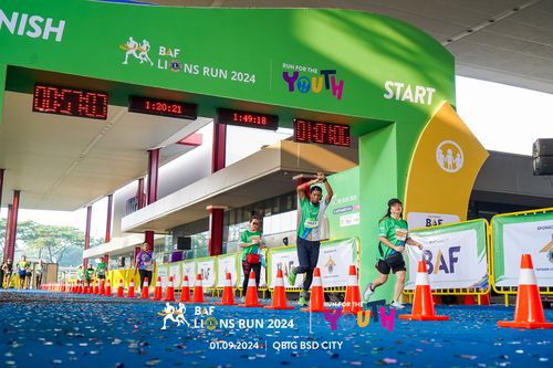 Race photo from BAF LIONS RUN 2024