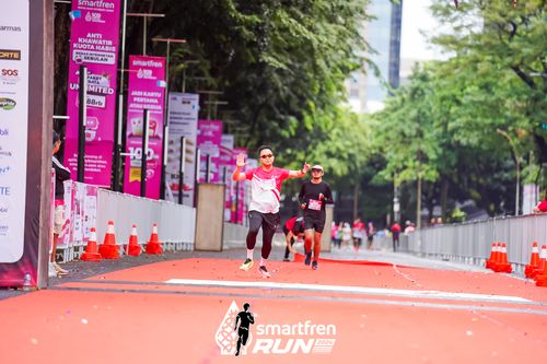 Race photo from Smartfren Run 2024