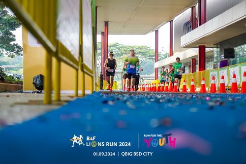 Race photo from BAF LIONS RUN 2024