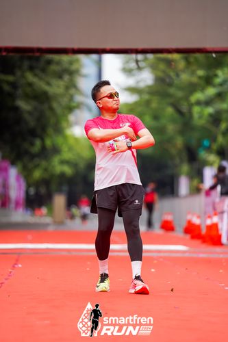 Race photo from Smartfren Run 2024
