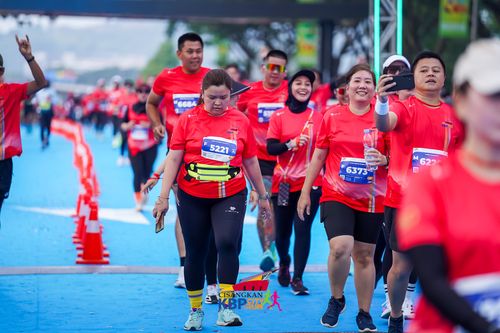 Race photo from CISANGKAN KBP CITY RUN 2025