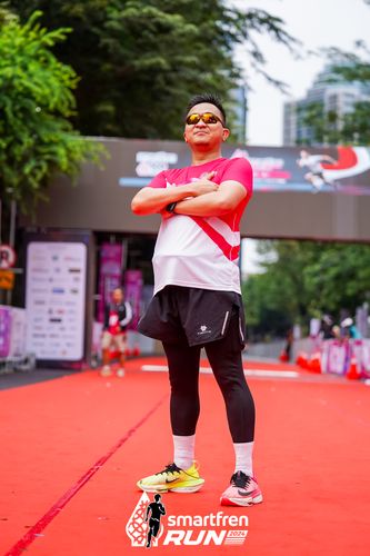 Race photo from Smartfren Run 2024