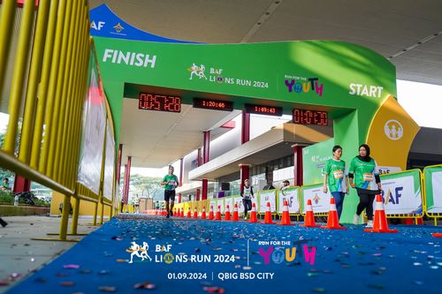 Race photo from BAF LIONS RUN 2024