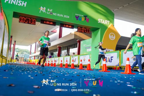 Race photo from BAF LIONS RUN 2024