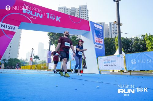 Race photo from Nu Skin Run 10K