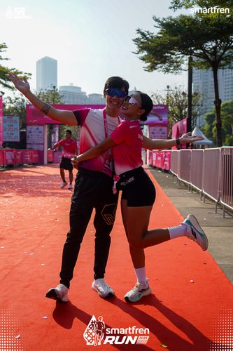 Race photo from Smartfren Run 2025 
