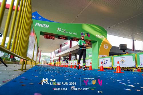 Race photo from BAF LIONS RUN 2024