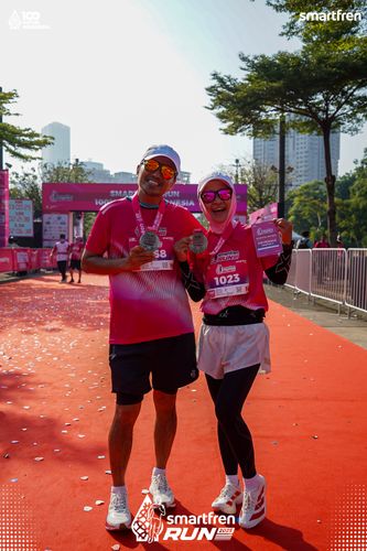 Race photo from Smartfren Run 2025 