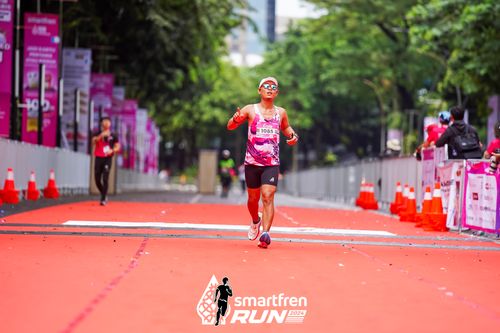 Race photo from Smartfren Run 2024