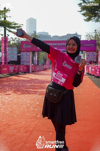 Race photo from Smartfren Run 2025 