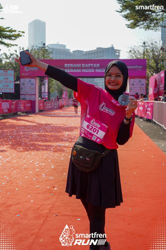 Race photo from Smartfren Run 2025 