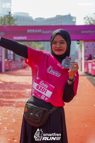 Race photo from Smartfren Run 2025 