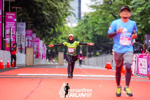 Race photo from Smartfren Run 2024