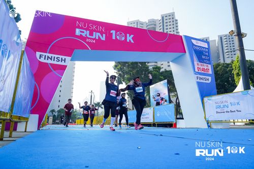 Race photo from Nu Skin Run 10K