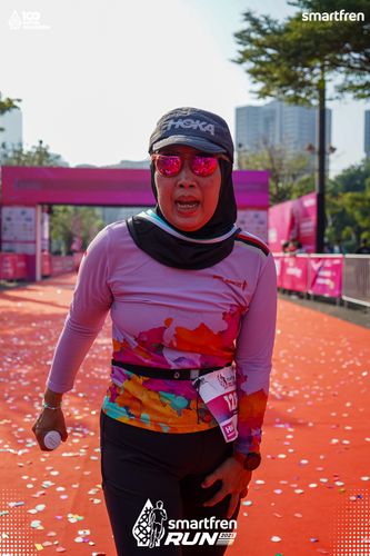 Race photo from Smartfren Run 2025 