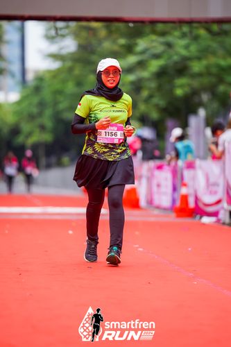 Race photo from Smartfren Run 2024