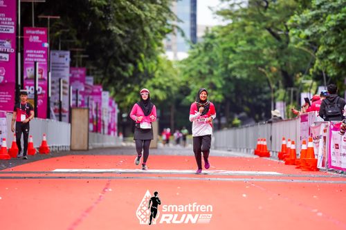 Race photo from Smartfren Run 2024