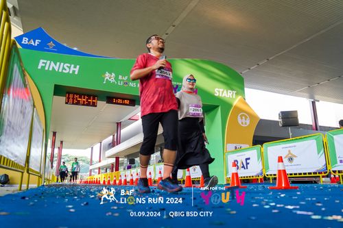 Race photo from BAF LIONS RUN 2024