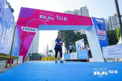Race photo from Nu Skin Run 10K