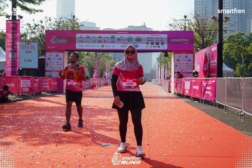Race photo from Smartfren Run 2025 