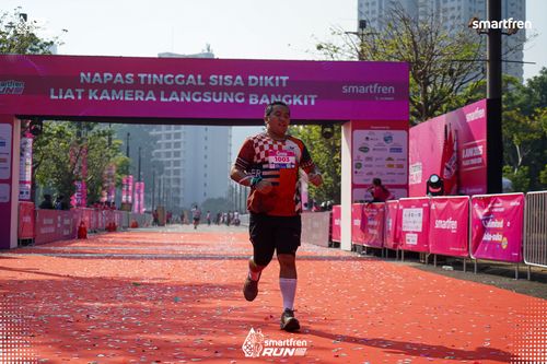 Race photo from Smartfren Run 2025 