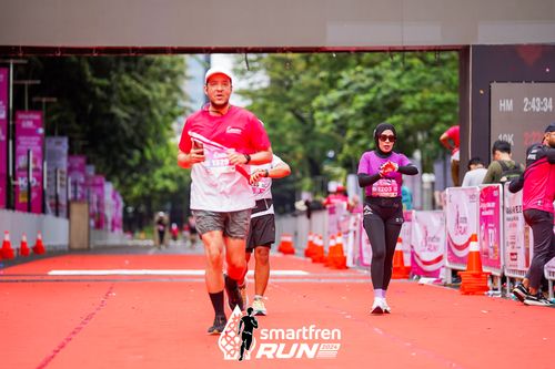Race photo from Smartfren Run 2024
