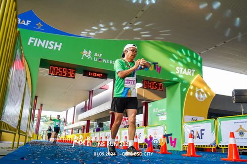 Race photo from BAF LIONS RUN 2024