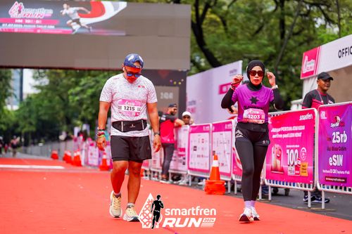 Race photo from Smartfren Run 2024
