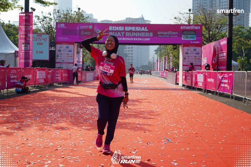 Race photo from Smartfren Run 2025 