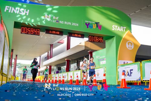 Race photo from BAF LIONS RUN 2024