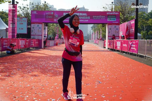 Race photo from Smartfren Run 2025 
