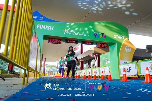 Race photo from BAF LIONS RUN 2024