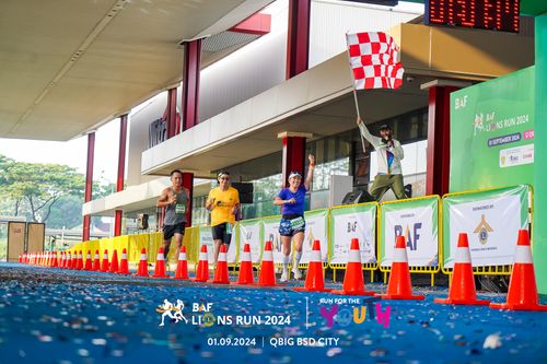 Race photo from BAF LIONS RUN 2024