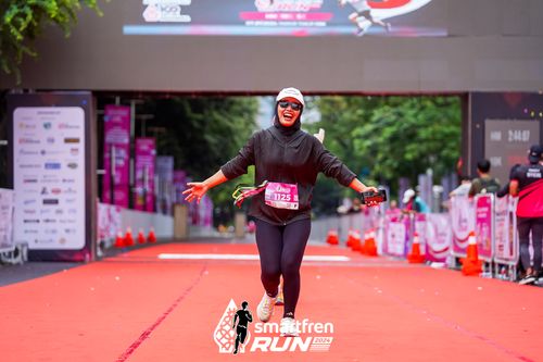 Race photo from Smartfren Run 2024