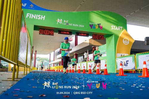 Race photo from BAF LIONS RUN 2024