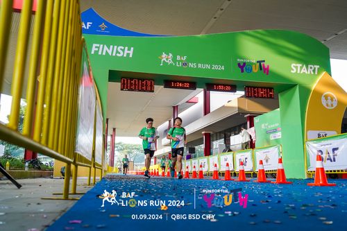 Race photo from BAF LIONS RUN 2024