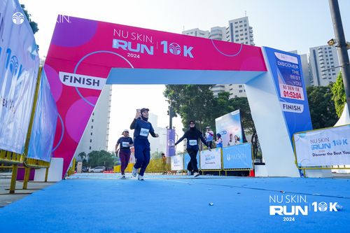 Race photo from Nu Skin Run 10K