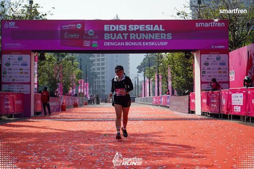 Race photo from Smartfren Run 2025 
