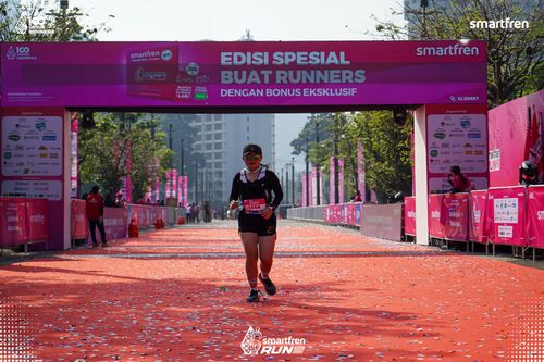 Race photo from Smartfren Run 2025 