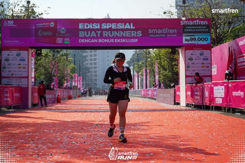 Race photo from Smartfren Run 2025 