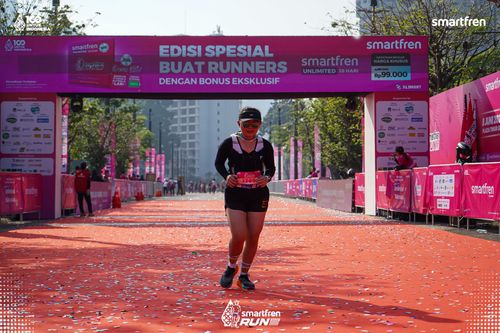 Race photo from Smartfren Run 2025 