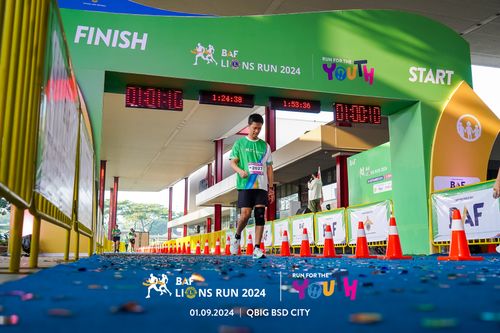 Race photo from BAF LIONS RUN 2024
