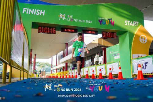 Race photo from BAF LIONS RUN 2024