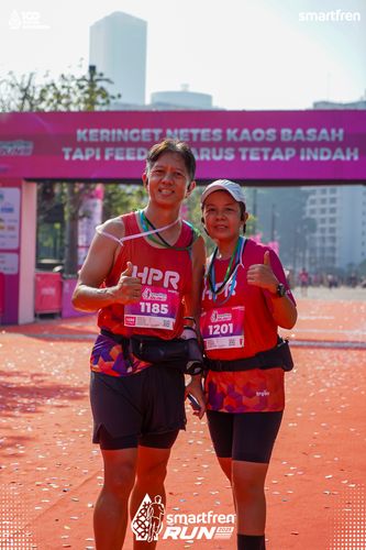 Race photo from Smartfren Run 2025 